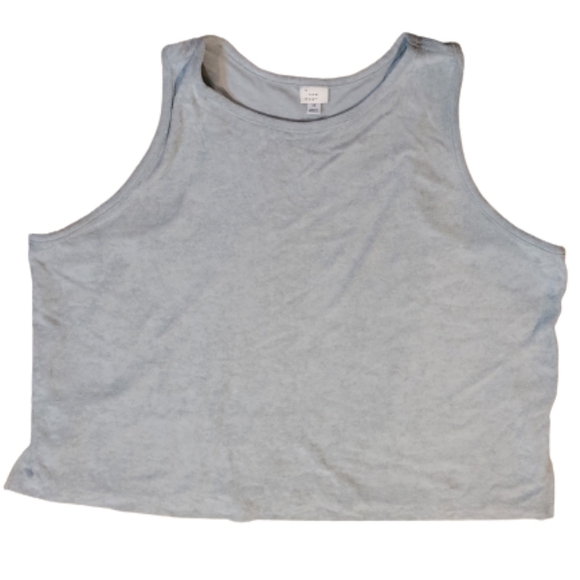 NWOT A NEW DAY Terry Tank Top, Light Green, Size 3X - Picture 3 of 9